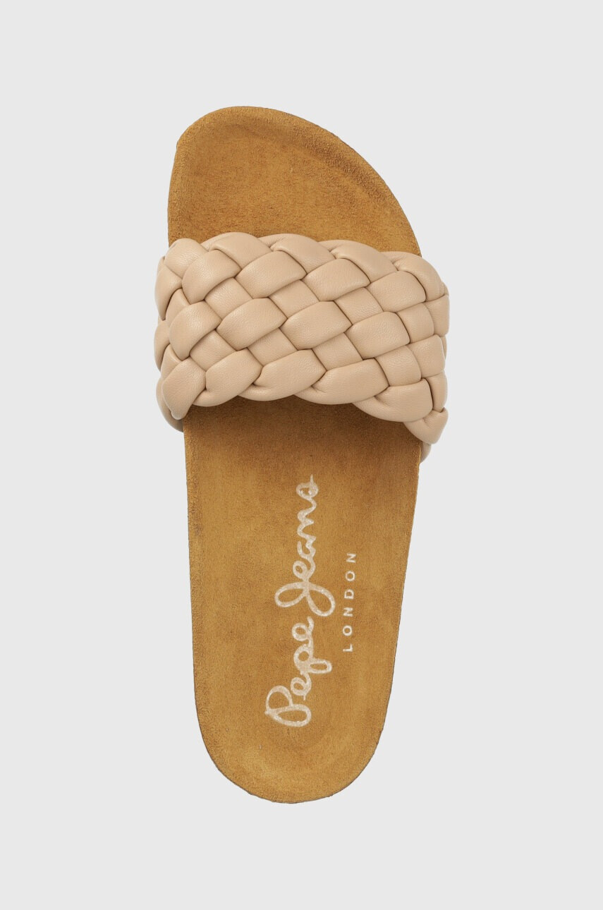 Pepe Jeans Чехли OBAN в бежово PLS90608 - Pepit.bg