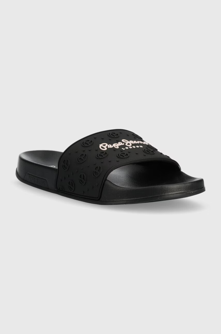 Pepe Jeans Чехли SLIDER в черно PLS70126 - Pepit.bg