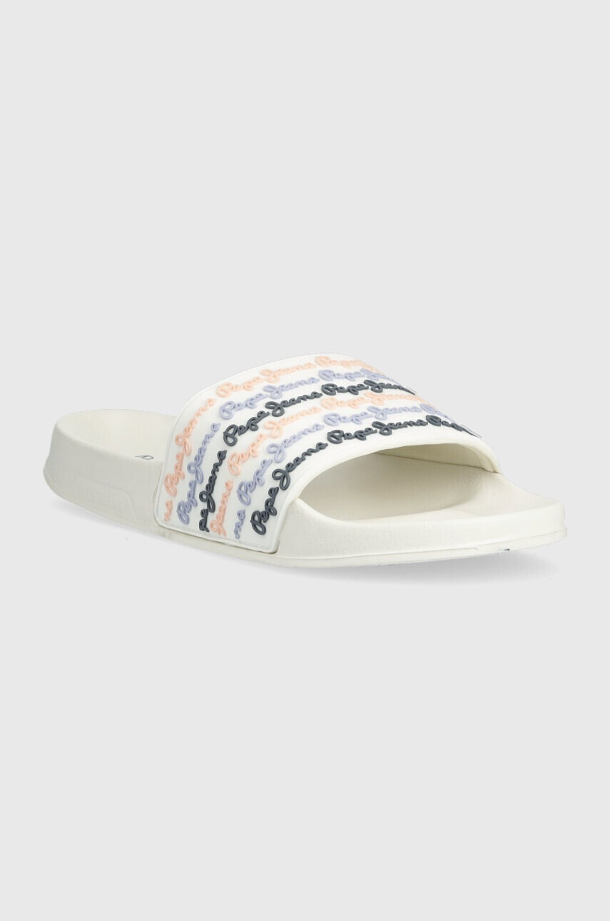 Pepe Jeans Чехли SLIDER в бяло PLS70127 - Pepit.bg