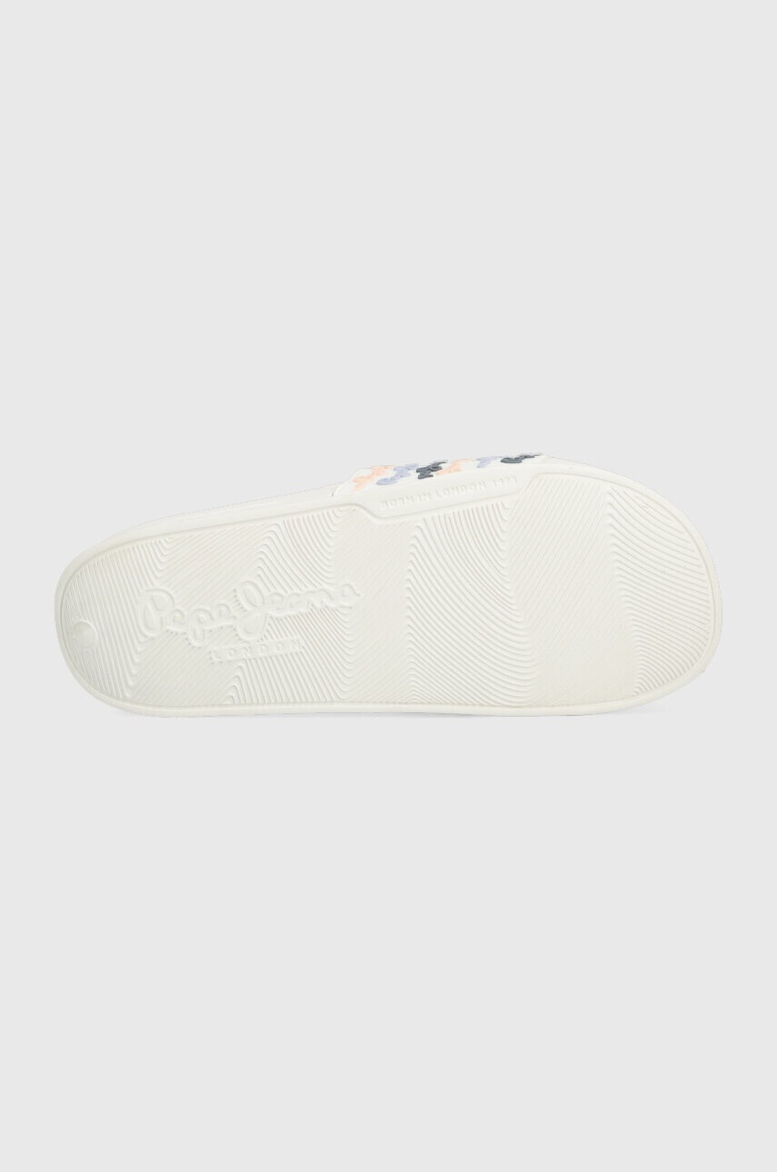 Pepe Jeans Чехли SLIDER в бяло PLS70127 - Pepit.bg