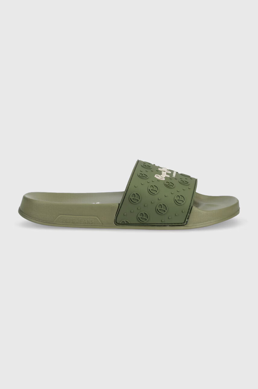 Pepe Jeans Чехли SLIDER в зелено PLS70126 - Pepit.bg