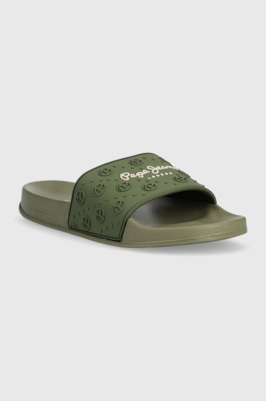 Pepe Jeans Чехли SLIDER в зелено PLS70126 - Pepit.bg