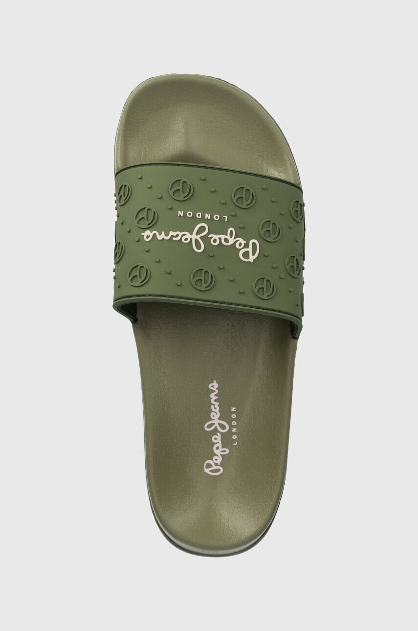 Pepe Jeans Чехли SLIDER в зелено PLS70126 - Pepit.bg