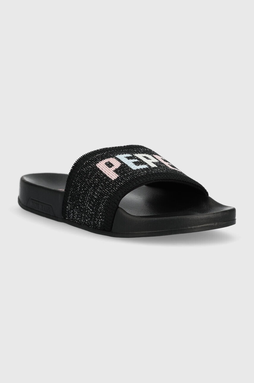 Pepe Jeans Чехли SLIDER в черно PLS70128 - Pepit.bg