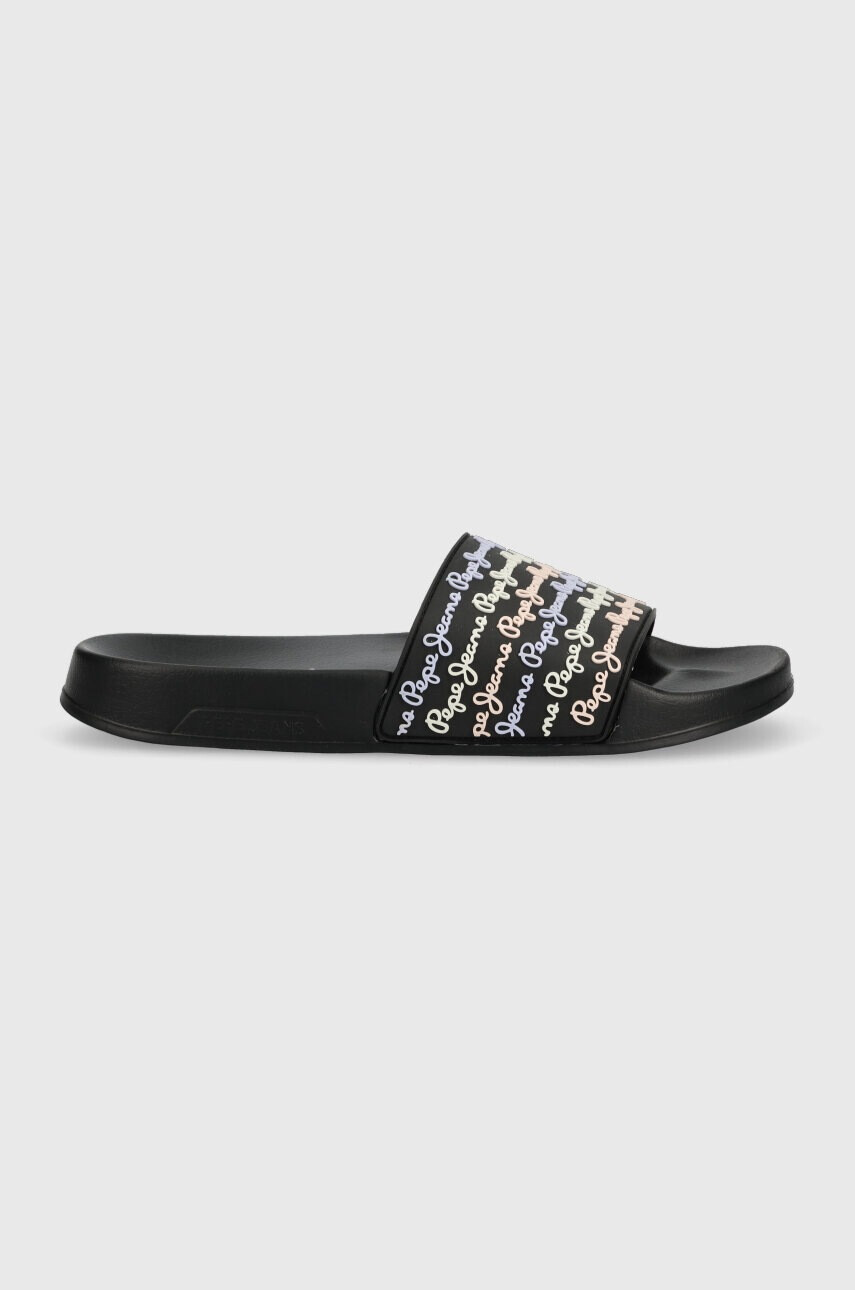 Pepe Jeans Чехли SLIDER в черно PLS70127 - Pepit.bg