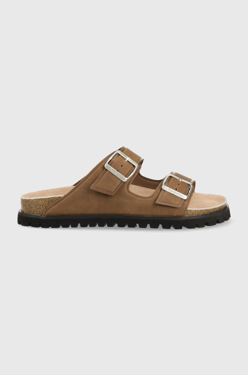 Pepe Jeans Чехли URBAN в кафяво PMS90104 - Pepit.bg