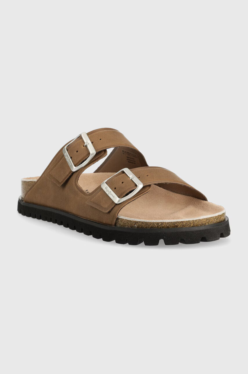 Pepe Jeans Чехли URBAN в кафяво PMS90104 - Pepit.bg