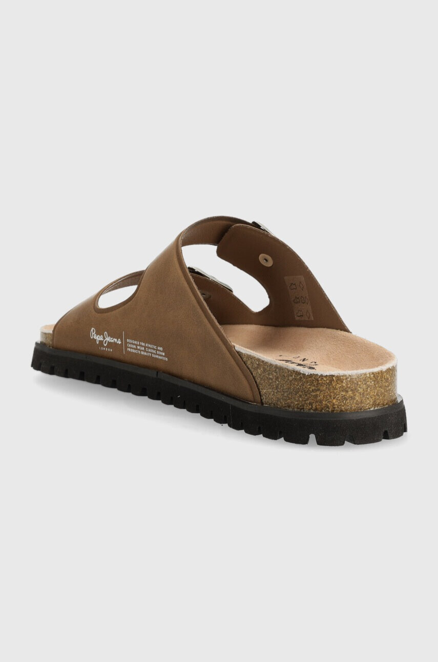 Pepe Jeans Чехли URBAN в кафяво PMS90104 - Pepit.bg