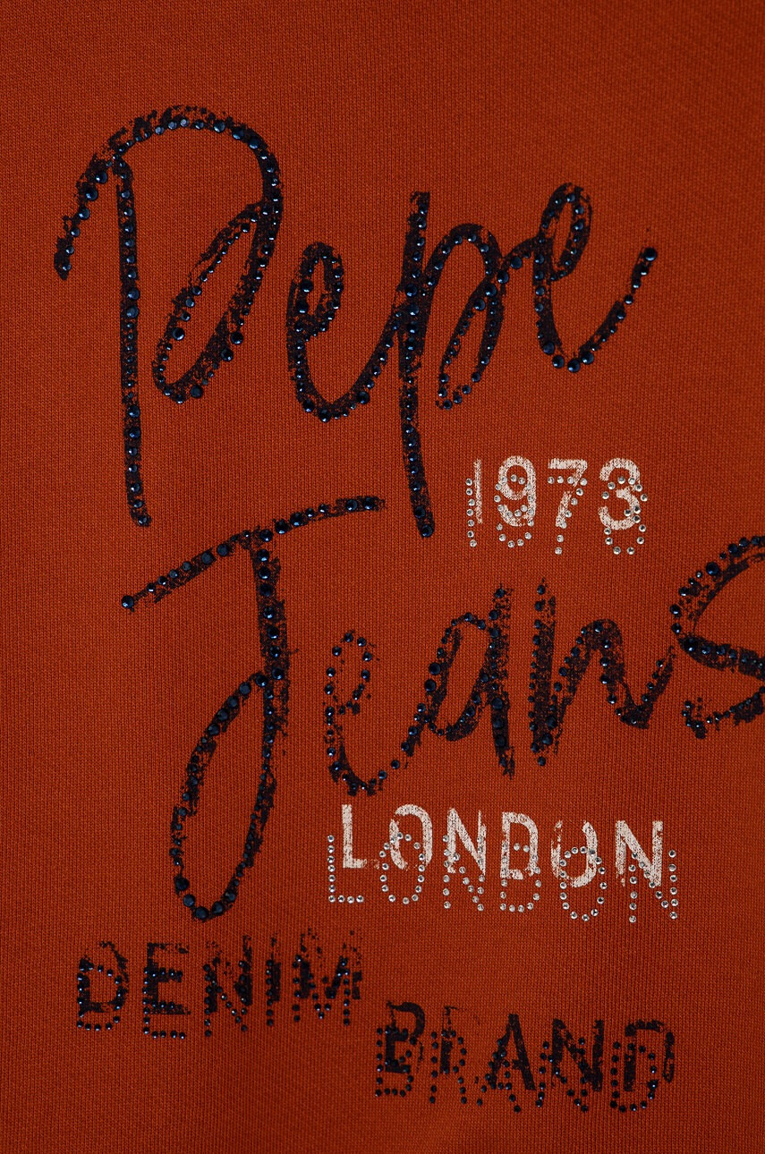 Pepe Jeans Детска памучна блуза - Pepit.bg