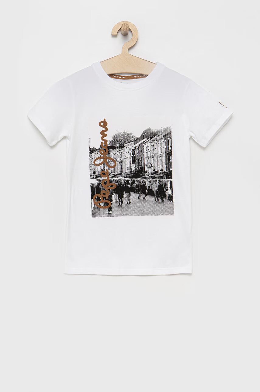 Pepe Jeans Детска памучна тениска - Pepit.bg