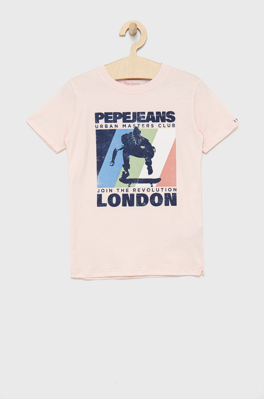 Pepe Jeans Детска памучна тениска - Pepit.bg
