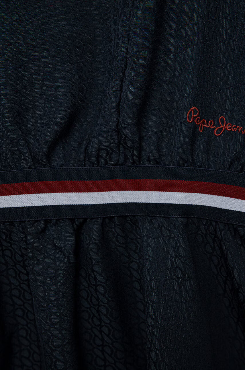 Pepe Jeans Детска рокля в тъмносиньо среднодълъг модел разкроен модел - Pepit.bg