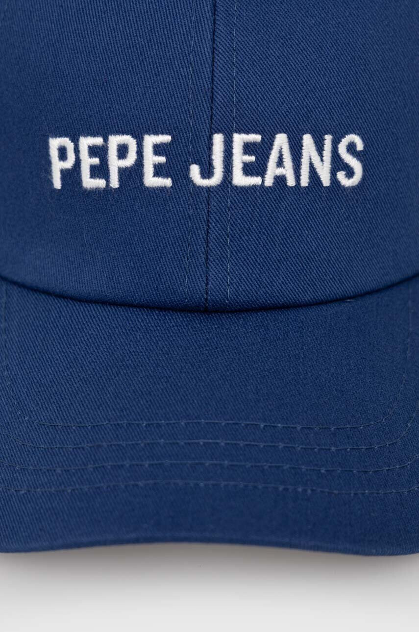 Pepe Jeans Детска шапка с козирка в синьо с принт - Pepit.bg