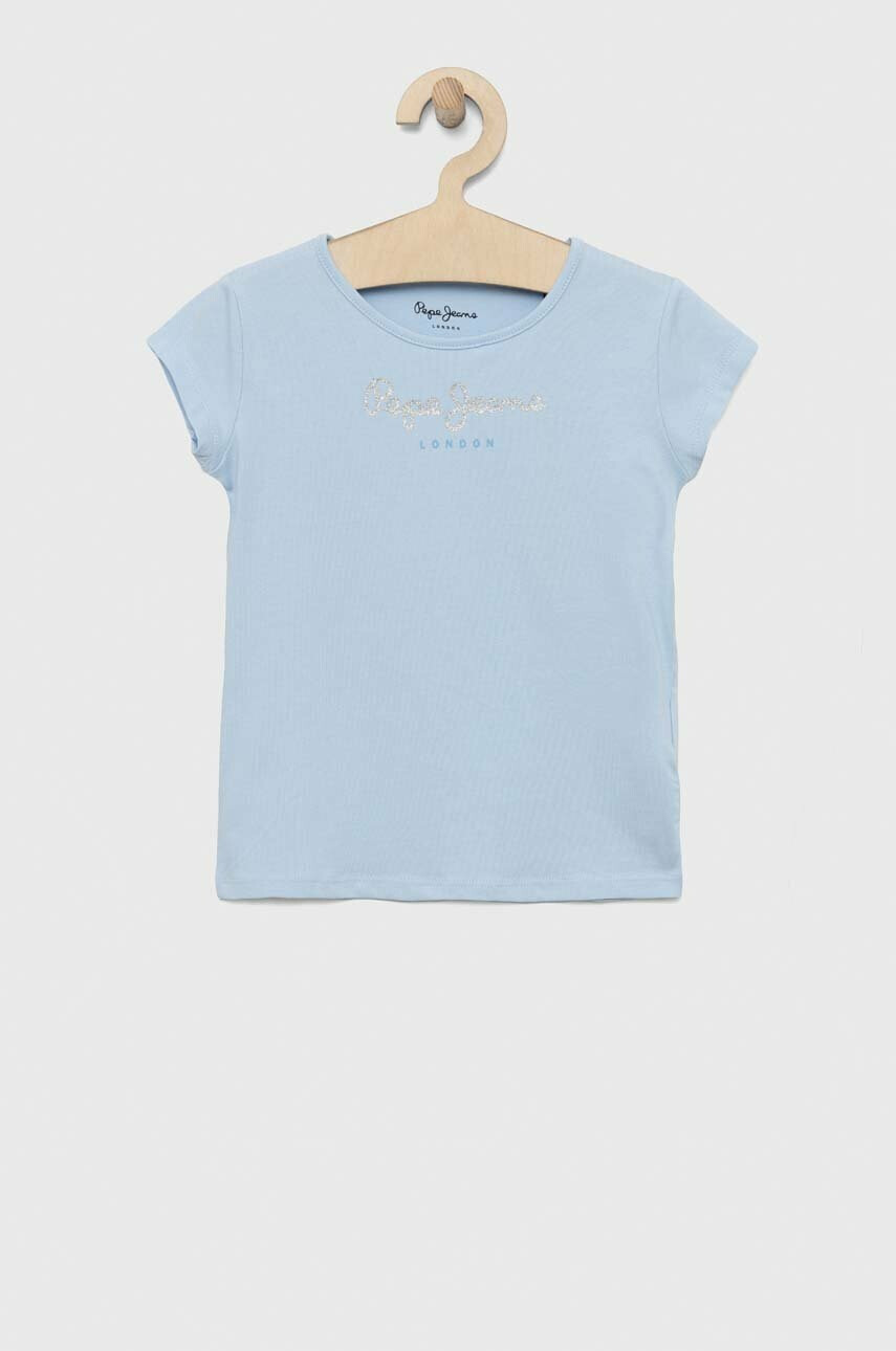 Pepe Jeans Детска тениска В синьо - Pepit.bg