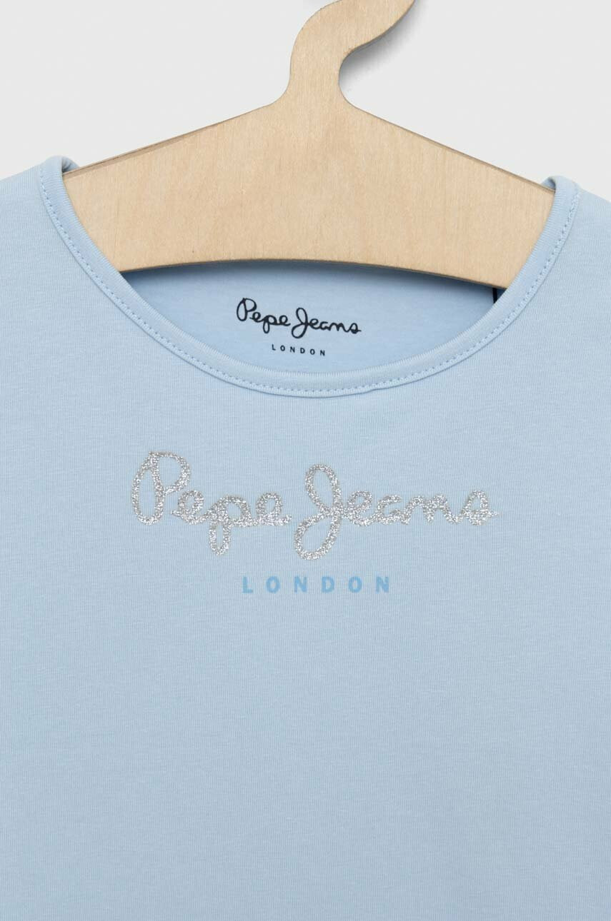 Pepe Jeans Детска тениска В синьо - Pepit.bg