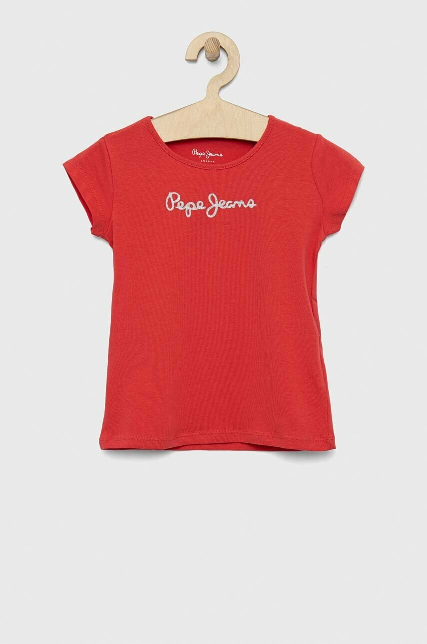 Pepe Jeans Детска тениска В червено - Pepit.bg