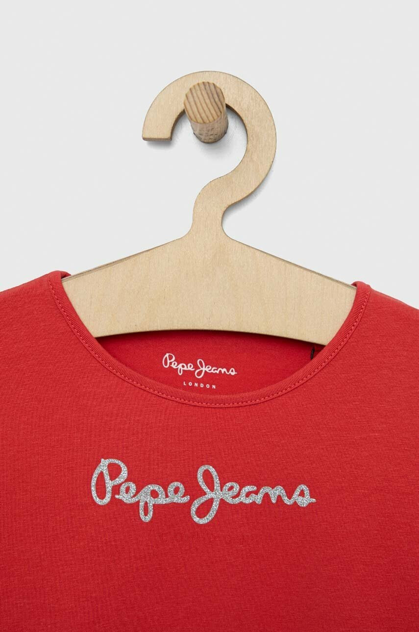 Pepe Jeans Детска тениска В червено - Pepit.bg