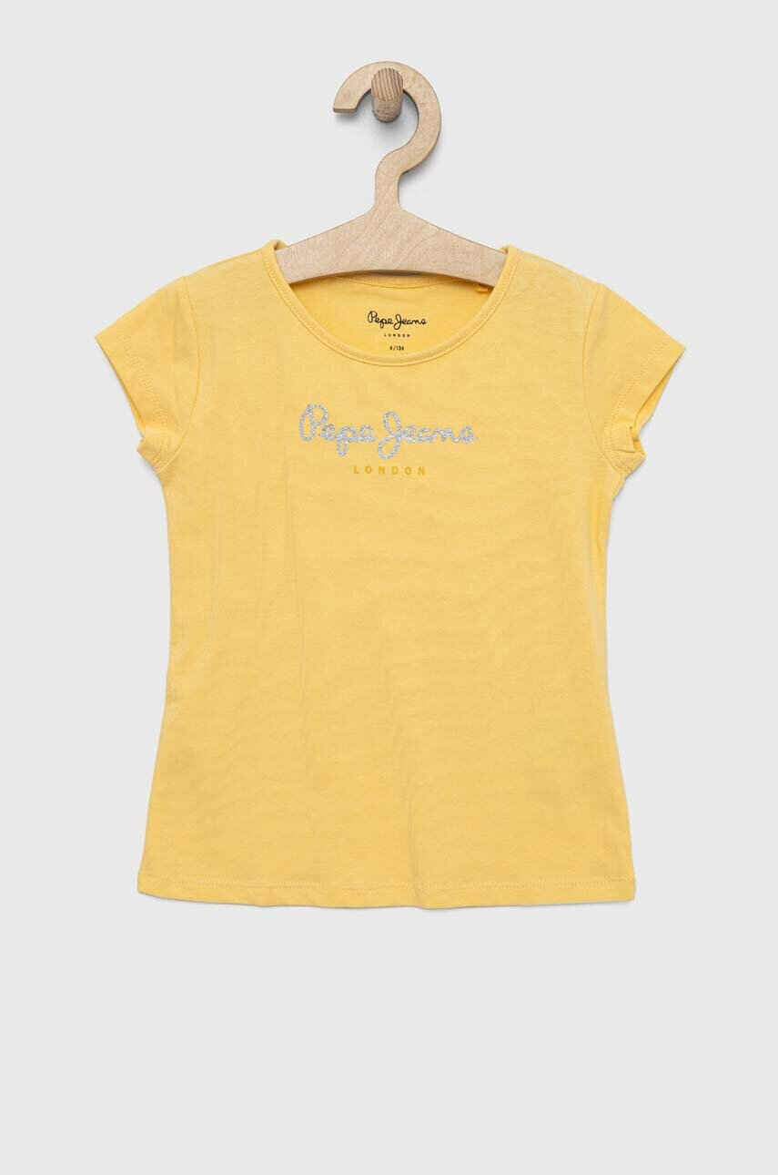 Pepe Jeans Детска тениска В жълто - Pepit.bg