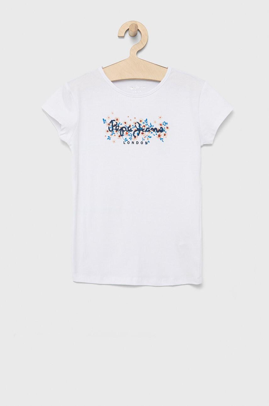 Pepe Jeans Детска тениска в бяло - Pepit.bg