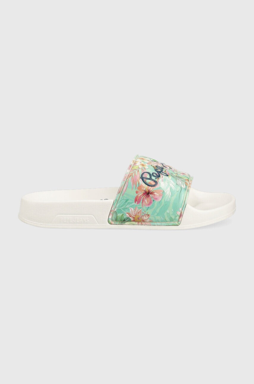 Pepe Jeans Детски чехли Silder Martina G в бяло - Pepit.bg