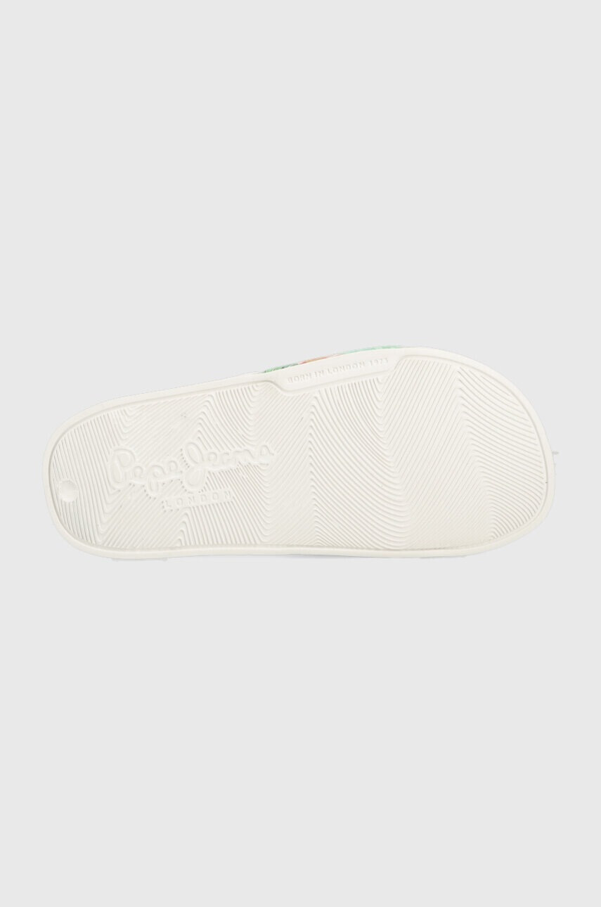 Pepe Jeans Детски чехли Silder Martina G в бяло - Pepit.bg