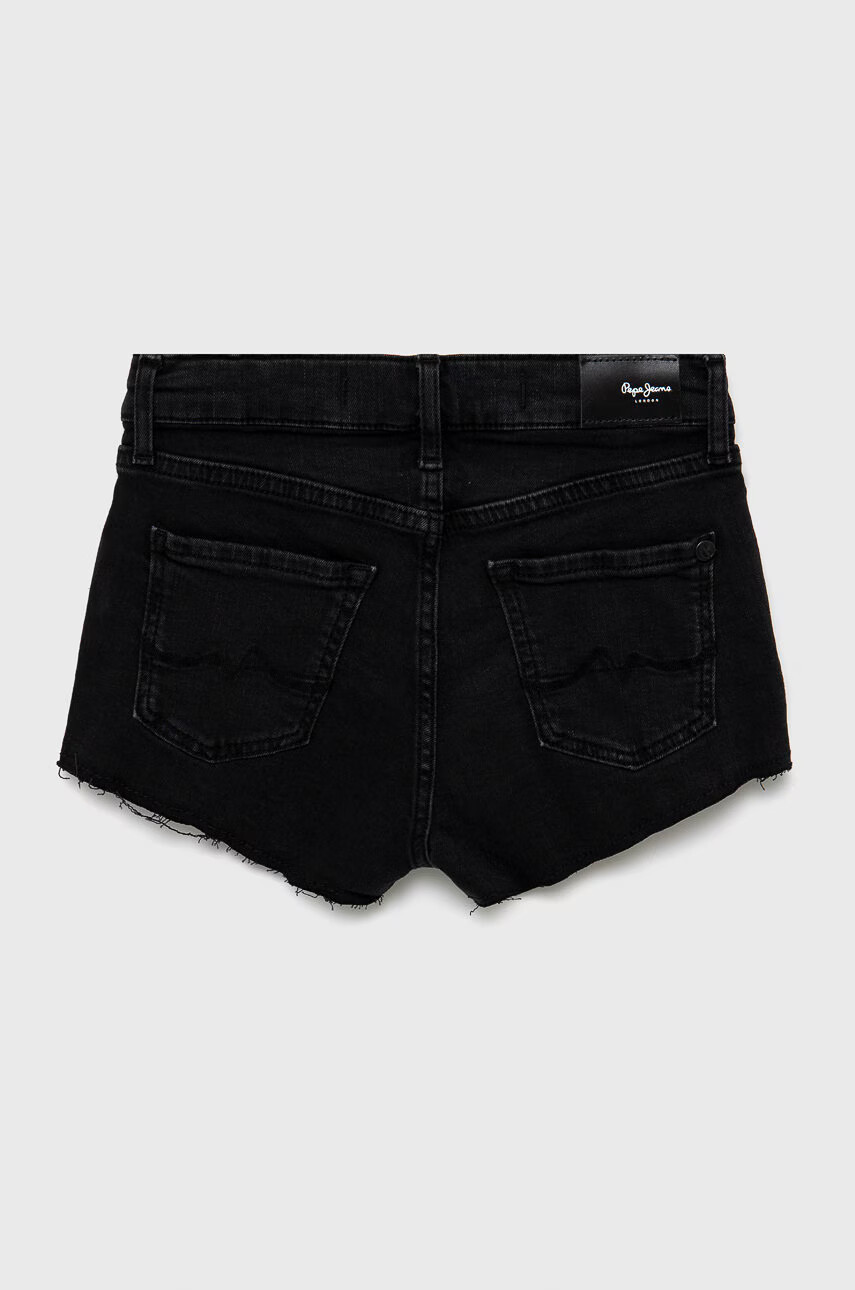 Pepe Jeans Детски дънков къс панталон в сиво с регулируема талия - Pepit.bg