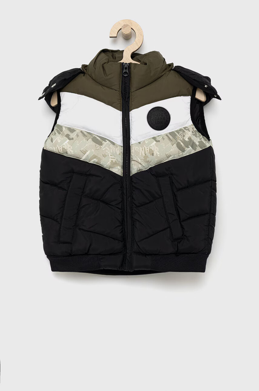 Pepe Jeans Детски елек Franklin в черно - Pepit.bg