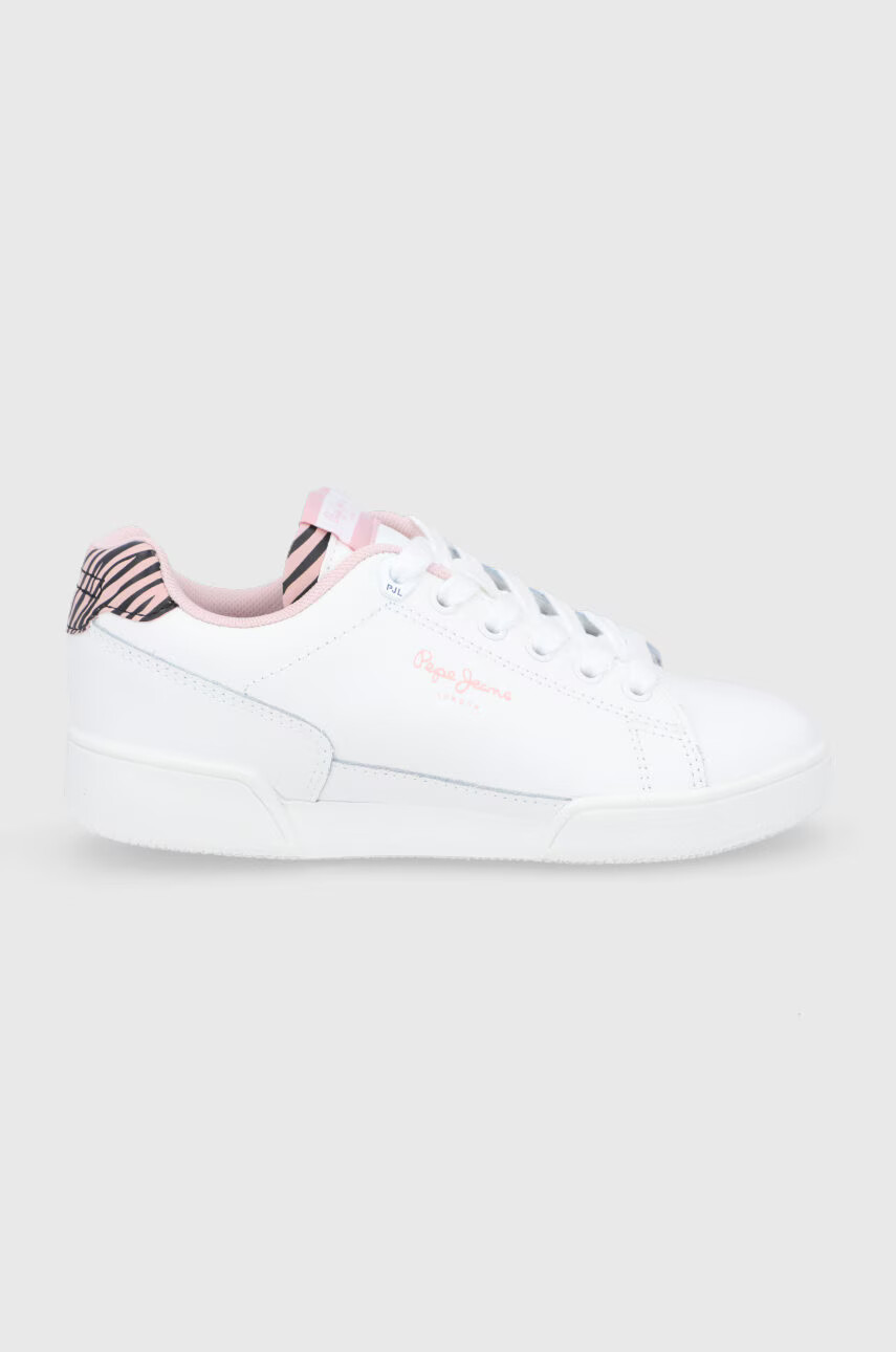 Pepe Jeans Детски кожени обувки Lambert Zebra - Pepit.bg