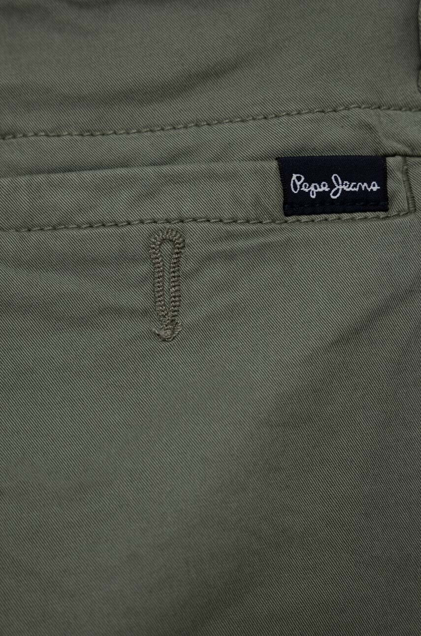 Pepe Jeans Детски къси панталони в зелено с регулируема талия - Pepit.bg