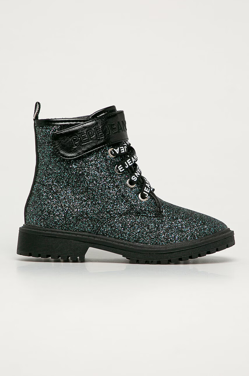 Pepe Jeans Детски кубинки Hatton Velcro Glitter - Pepit.bg