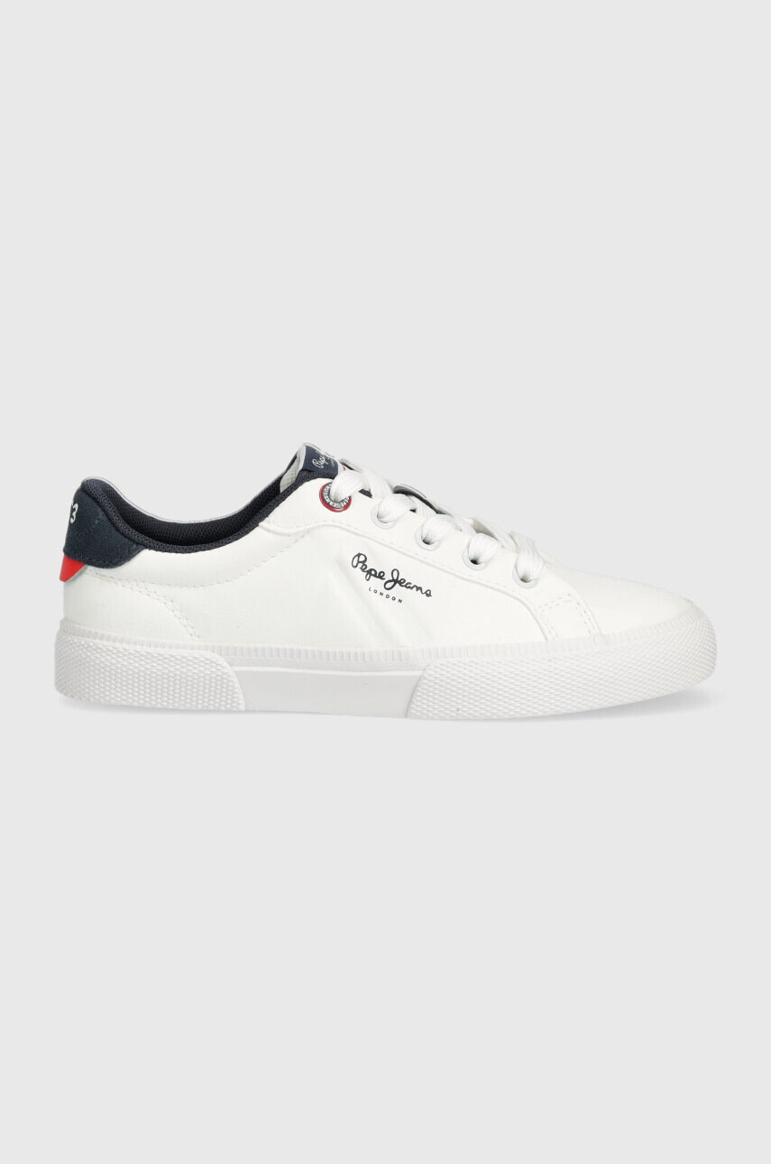 Pepe Jeans Детски маратонки в бяло - Pepit.bg