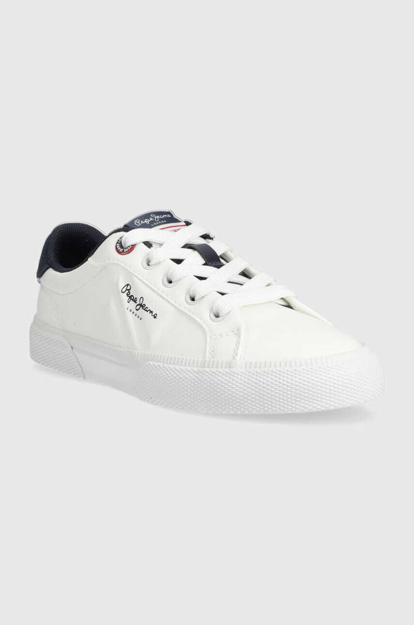 Pepe Jeans Детски маратонки в бяло - Pepit.bg