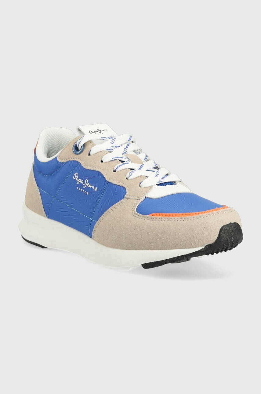 Pepe Jeans Детски маратонки York Mix B в синьо - Pepit.bg