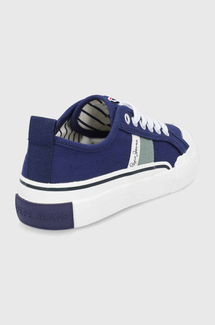 Pepe Jeans Детски ниски кецове в тъмносиньо - Pepit.bg
