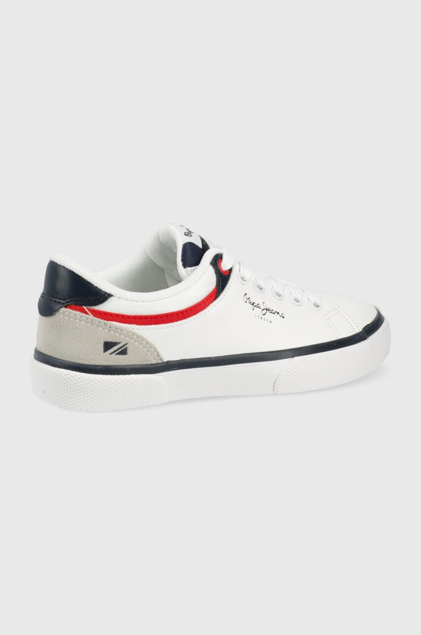 Pepe Jeans Детски ниски кецове в бяло - Pepit.bg
