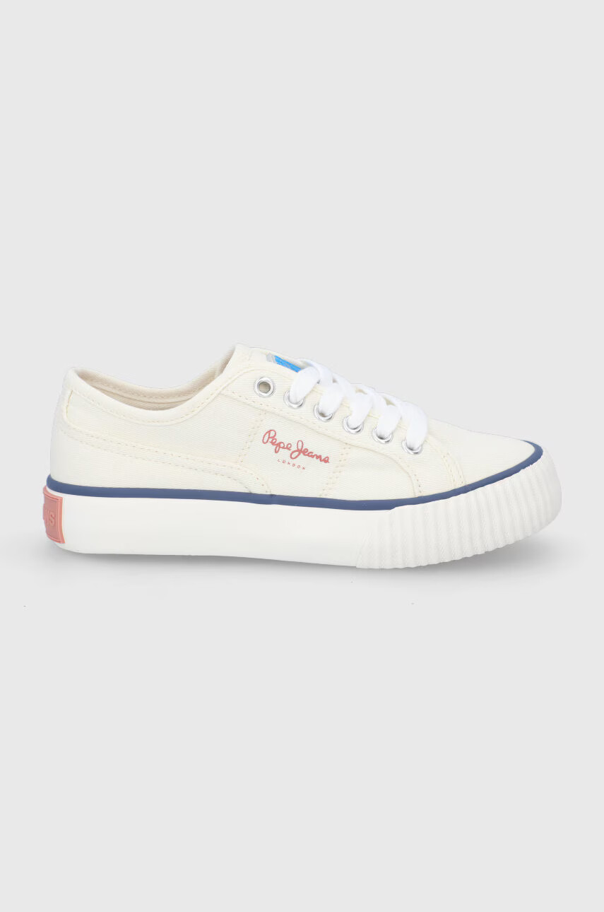 Pepe Jeans Детски ниски кецове в зелено - Pepit.bg