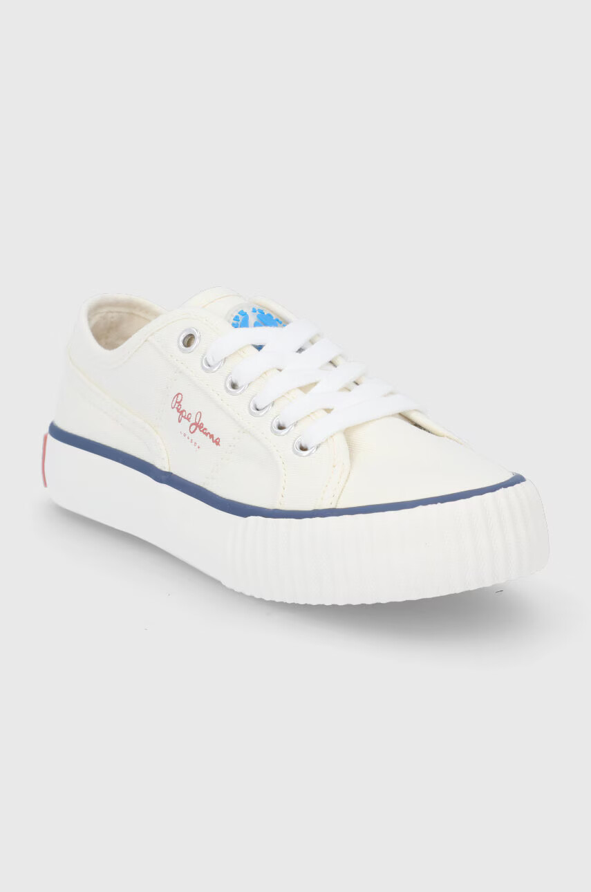 Pepe Jeans Детски ниски кецове в зелено - Pepit.bg