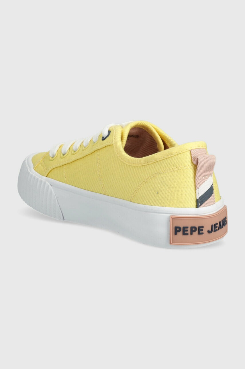 Pepe Jeans Детски ниски кецове в жълто - Pepit.bg