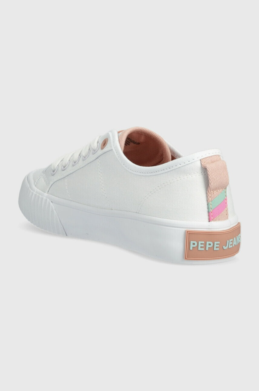 Pepe Jeans Детски ниски кецове в бяло - Pepit.bg