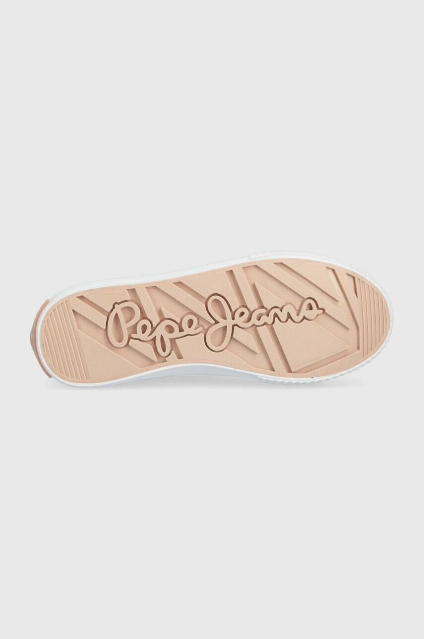 Pepe Jeans Детски ниски кецове в бяло - Pepit.bg