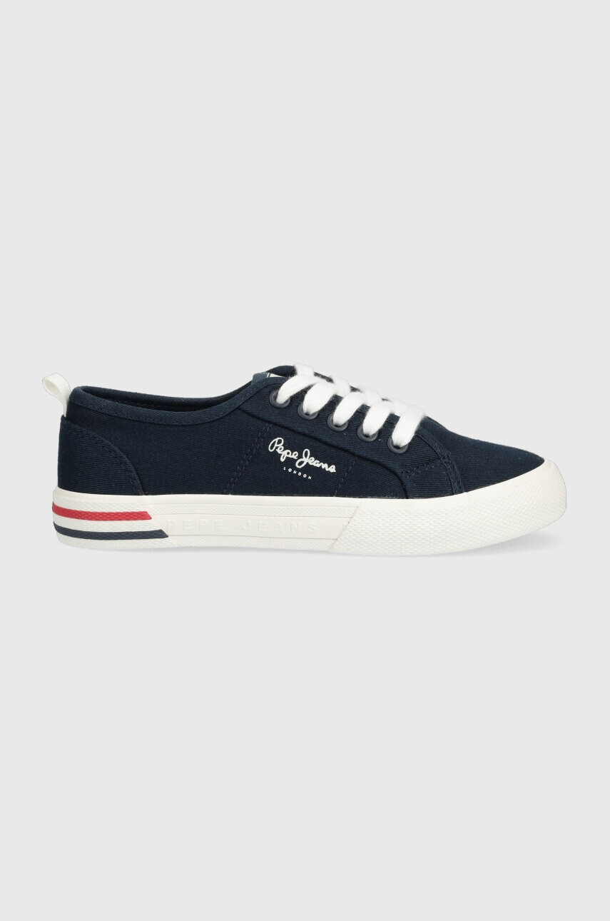 Pepe Jeans Детски ниски кецове в тъмносиньо - Pepit.bg