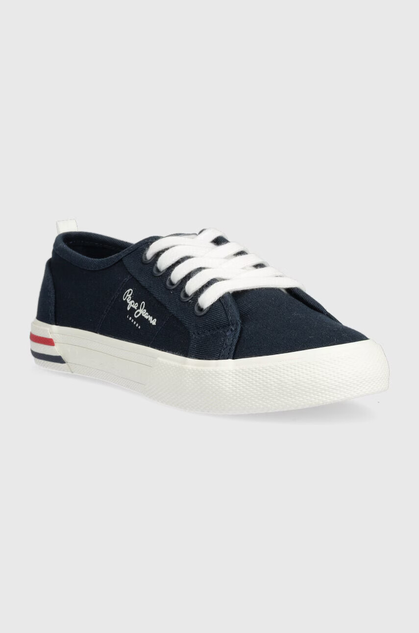 Pepe Jeans Детски ниски кецове в тъмносиньо - Pepit.bg