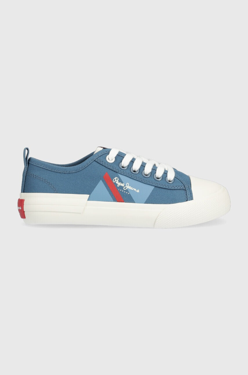 Pepe Jeans Детски ниски кецове в синьо - Pepit.bg