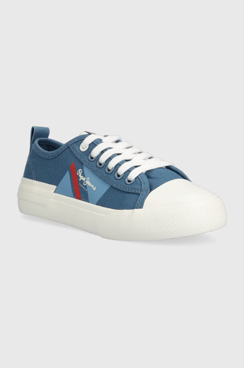 Pepe Jeans Детски ниски кецове в синьо - Pepit.bg