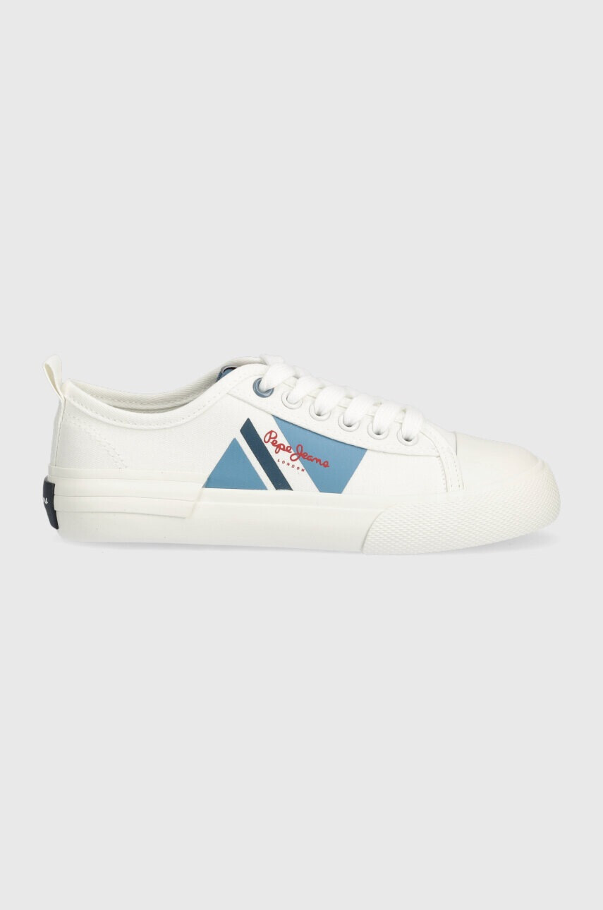 Pepe Jeans Детски ниски кецове в бяло - Pepit.bg