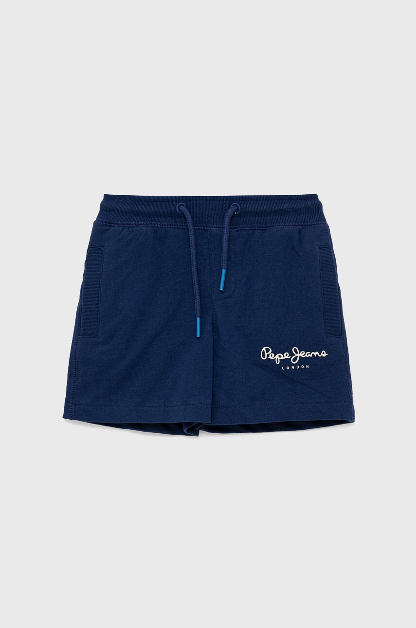 Pepe Jeans Детски памучен къс панталон - Pepit.bg