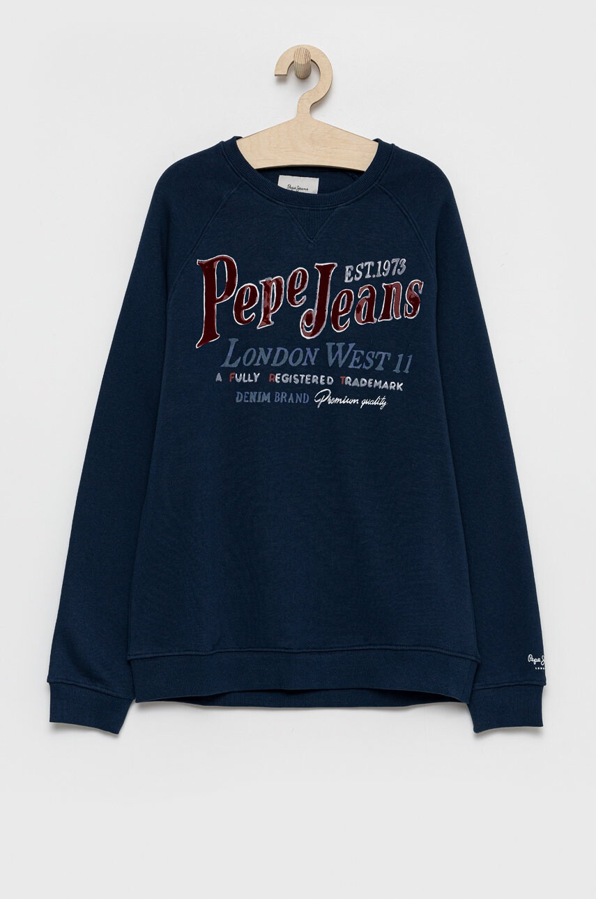 Pepe Jeans Детски памучен суичър - Pepit.bg