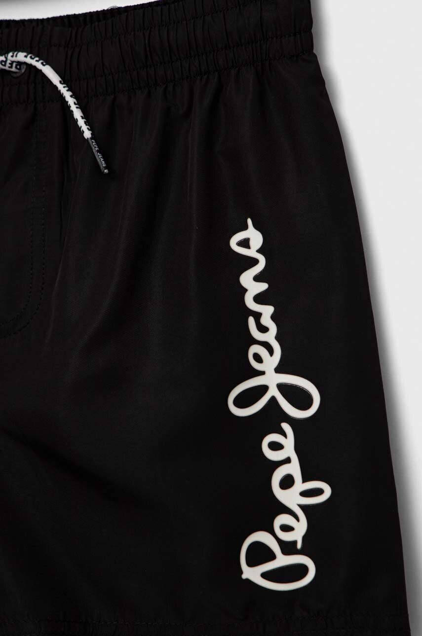 Pepe Jeans Детски плувни шорти в черно с принт - Pepit.bg