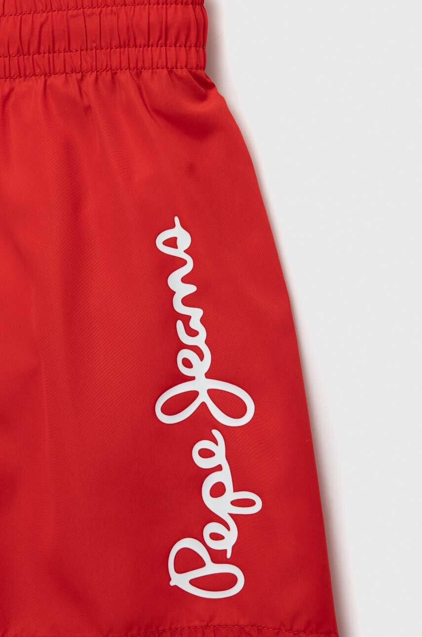 Pepe Jeans Детски плувни шорти в червено с принт - Pepit.bg