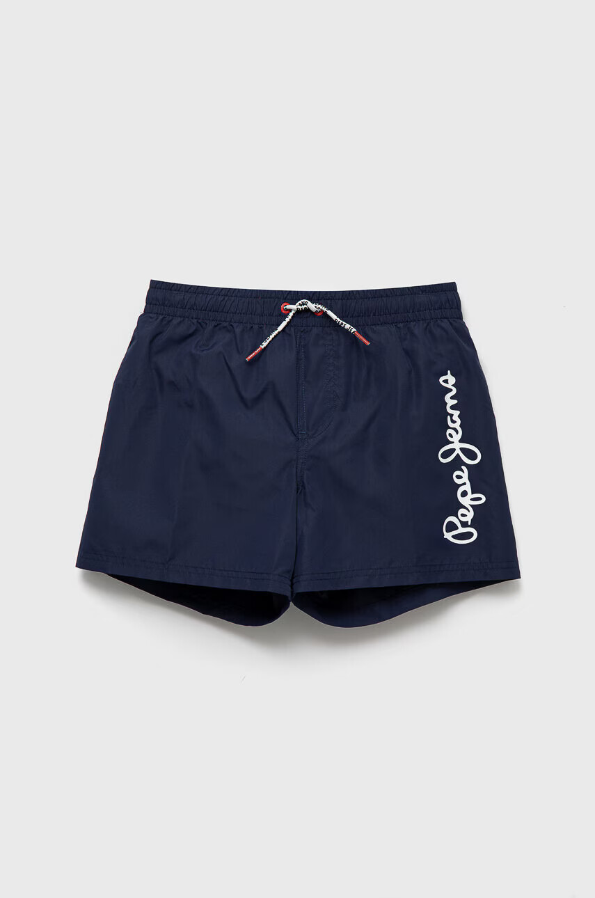 Pepe Jeans Детски плувни шорти в тъмносиньо с принт - Pepit.bg
